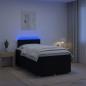 Preview: ARDEBO.de - Boxspringbett mit Matratze Schwarz 120 x 190 cm Stoff