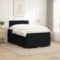 Preview: Boxspringbett mit Matratze Schwarz 120 x 190 cm Stoff