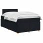 Preview: Boxspringbett mit Matratze Schwarz 120 x 200 cm Stoff