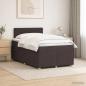 Preview: Boxspringbett mit Matratze Dunkelbraun 120 x 200 cm Stoff