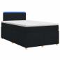 Preview: Boxspringbett mit Matratze Schwarz 120 x 200 cm Stoff
