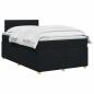 Preview: Boxspringbett mit Matratze Schwarz 120 x 200 cm Stoff