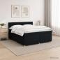 Preview: Boxspringbett mit Matratze Schwarz 140 x 190 cm Stoff