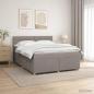 Preview: Boxspringbett mit Matratze Taupe 140 x 200 cm Stoff