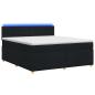 Preview: Boxspringbett mit Matratze Schwarz 160 x 200 cm Stoff