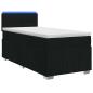Preview: Boxspringbett mit Matratze Schwarz 80 x 200 cm Stoff