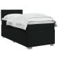 Preview: Boxspringbett mit Matratze Schwarz 80 x 200 cm Stoff