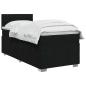 Preview: Boxspringbett mit Matratze Schwarz 90 x 190 cm Stoff