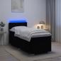 Preview: Boxspringbett mit Matratze Schwarz 100 x 200 cm Stoff