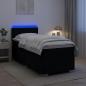 Preview: ARDEBO.de - Boxspringbett mit Matratze Schwarz 100 x 200 cm Stoff