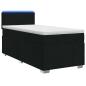 Preview: Boxspringbett mit Matratze Schwarz 100 x 200 cm Stoff
