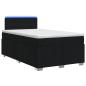 Preview: Boxspringbett mit Matratze Schwarz 120 x 190 cm Stoff
