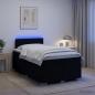 Preview: Boxspringbett mit Matratze Schwarz 120 x 190 cm Stoff