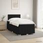 Preview: Boxspringbett mit Matratze Schwarz 120 x 190 cm Stoff