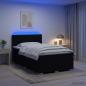 Preview: Boxspringbett mit Matratze Schwarz 120 x 200 cm Stoff