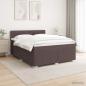 Preview: Boxspringbett mit Matratze Dunkelbraun 160 x 200 cm Stoff