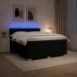 Preview: Boxspringbett mit Matratze Schwarz 180 x 200 cm Stoff