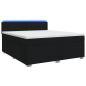 Preview: Boxspringbett mit Matratze Schwarz 180 x 200 cm Stoff
