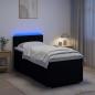 Preview: Boxspringbett mit Matratze Schwarz 80 x 200 cm Stoff