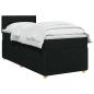 Preview: Boxspringbett mit Matratze Schwarz 100 x 200 cm Stoff