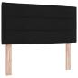 Preview: Boxspringbett mit Matratze Schwarz 120 x 190 cm Stoff