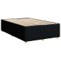 Preview: Boxspringbett mit Matratze Schwarz 120 x 190 cm Stoff