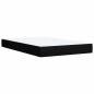Preview: Boxspringbett mit Matratze Schwarz 120 x 190 cm Stoff