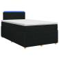 Preview: Boxspringbett mit Matratze Schwarz 120 x 200 cm Stoff