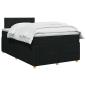 Preview: Boxspringbett mit Matratze Schwarz 120 x 200 cm Stoff