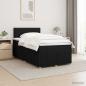 Preview: Boxspringbett mit Matratze Schwarz 120 x 200 cm Stoff