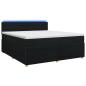 Preview: Boxspringbett mit Matratze Schwarz 140 x 190 cm Stoff