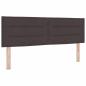 Preview: Boxspringbett mit Matratze Dunkelbraun 140 x 190 cm Stoff