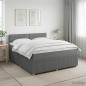 Preview: Boxspringbett mit Matratze Dunkelgrau 160 x 200 cm Stoff
