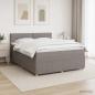 Preview: Boxspringbett mit Matratze Taupe 180 x 200 cm Stoff