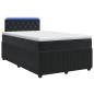 Preview: Boxspringbett mit Matratze Schwarz 120 x 190 cm Samt