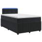 Preview: Boxspringbett mit Matratze Schwarz 120 x 190 cm Samt