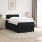 Preview: Boxspringbett mit Matratze Schwarz 120 x 190 cm Samt