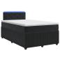 Preview: Boxspringbett mit Matratze Schwarz 120 x 190 cm Samt