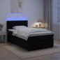 Preview: Boxspringbett mit Matratze Schwarz 120 x 190 cm Samt