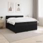 Preview: Boxspringbett mit Matratze Schwarz 200 x 200 cm Samt
