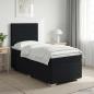 Preview: ARDEBO.de - Boxspringbett mit Matratze Schwarz 90 x 200 cm Stoff
