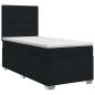 Preview: Boxspringbett mit Matratze Schwarz 90 x 200 cm Stoff