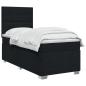 Preview: Boxspringbett mit Matratze Schwarz 90 x 200 cm Stoff