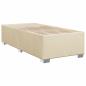 Preview: Boxspringbett mit Matratze mit Kopfteil Creme 90 x 200 cm Stoff
