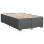 Preview: Boxspringbett mit Matratze Dunkelgrau 120 x 200 cm Stoff