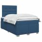 Preview: Boxspringbett mit Matratze mit Kopfteil Blau 120 x 200 cm Stoff