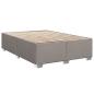 Preview: Boxspringbett mit Matratze Taupe 160 x 200 cm Stoff