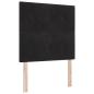 Preview: Boxspringbett mit Matratze Schwarz 90 x 190 cm Samt