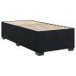 Preview: Boxspringbett mit Matratze Schwarz 90 x 190 cm Samt