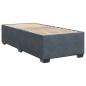 Preview: Boxspringbett mit Matratze Dunkelgrau 90 x 200 cm Samt